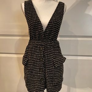 Zara Tweed Overall Dress